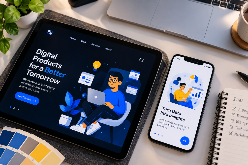 The Web Tech creative project preview